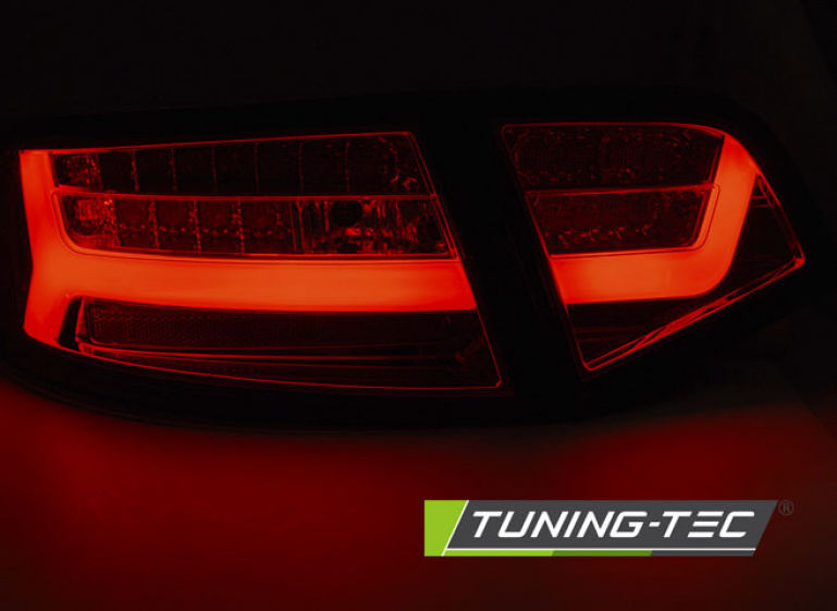 LED Lightbar Design Rückleuchten für Audi A6 4F (C6) Facelift 08-11 Limousine rot/klar